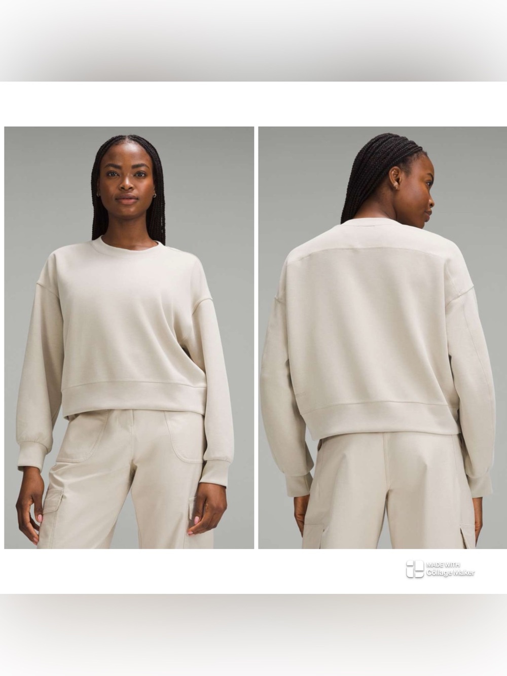 Lululemon Softstreme Perfectly Oversized Cropped Crew